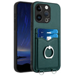 Capa para Telemóvel com Suporte de Anel Porta-Cartões R20, Para iPhone 17 Pro Max, Para iPhone 17 Pro, Para iPhone 17, Para iPhone Air, Para iPhone 15 Pro Max, Para iPhone 15 Pro, Para iPhone 15 Plus, Para iPhone 15
