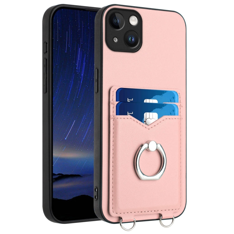 Capa para Telemóvel com Suporte de Anel Porta-Cartões R20, Para iPhone 17 Pro Max, Para iPhone 17 Pro, Para iPhone 17, Para iPhone Air, Para iPhone 15 Pro Max, Para iPhone 15 Pro, Para iPhone 15 Plus, Para iPhone 15