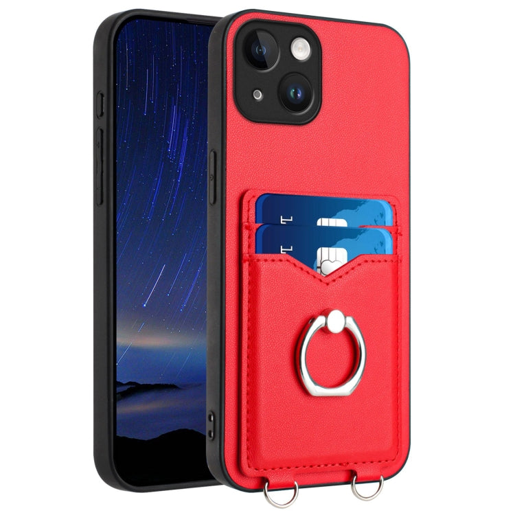 Capa para Telemóvel com Suporte de Anel Porta-Cartões R20, Para iPhone 17 Pro Max, Para iPhone 17 Pro, Para iPhone 17, Para iPhone Air, Para iPhone 15 Pro Max, Para iPhone 15 Pro, Para iPhone 15 Plus, Para iPhone 15