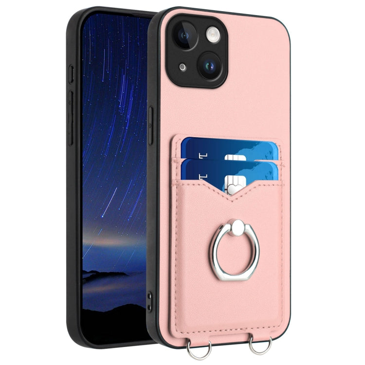 Capa para Telemóvel com Suporte de Anel Porta-Cartões R20, Para iPhone 14 Plus, Para iPhone 14, Para iPhone 14 Pro, Para iPhone 14 Pro Max, Para iPhone SE 2022 / SE 2020 / 8, Para iPhone 13 Pro Max, Para iPhone 13 Pro, Para iPhone 13