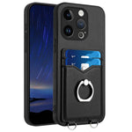 Capa para Telemóvel com Suporte de Anel Porta-Cartões R20, Para iPhone 14 Plus, Para iPhone 14, Para iPhone 14 Pro, Para iPhone 14 Pro Max, Para iPhone SE 2022 / SE 2020 / 8, Para iPhone 13 Pro Max, Para iPhone 13 Pro, Para iPhone 13