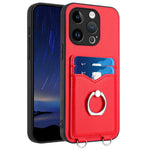 Capa para Telemóvel com Suporte de Anel Porta-Cartões R20, Para iPhone 14 Plus, Para iPhone 14, Para iPhone 14 Pro, Para iPhone 14 Pro Max, Para iPhone SE 2022 / SE 2020 / 8, Para iPhone 13 Pro Max, Para iPhone 13 Pro, Para iPhone 13