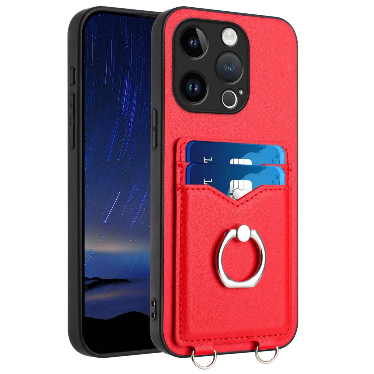 Capa para Telemóvel com Suporte de Anel Porta-Cartões R20, Para iPhone 14 Plus, Para iPhone 14, Para iPhone 14 Pro, Para iPhone 14 Pro Max, Para iPhone SE 2022 / SE 2020 / 8, Para iPhone 13 Pro Max, Para iPhone 13 Pro, Para iPhone 13