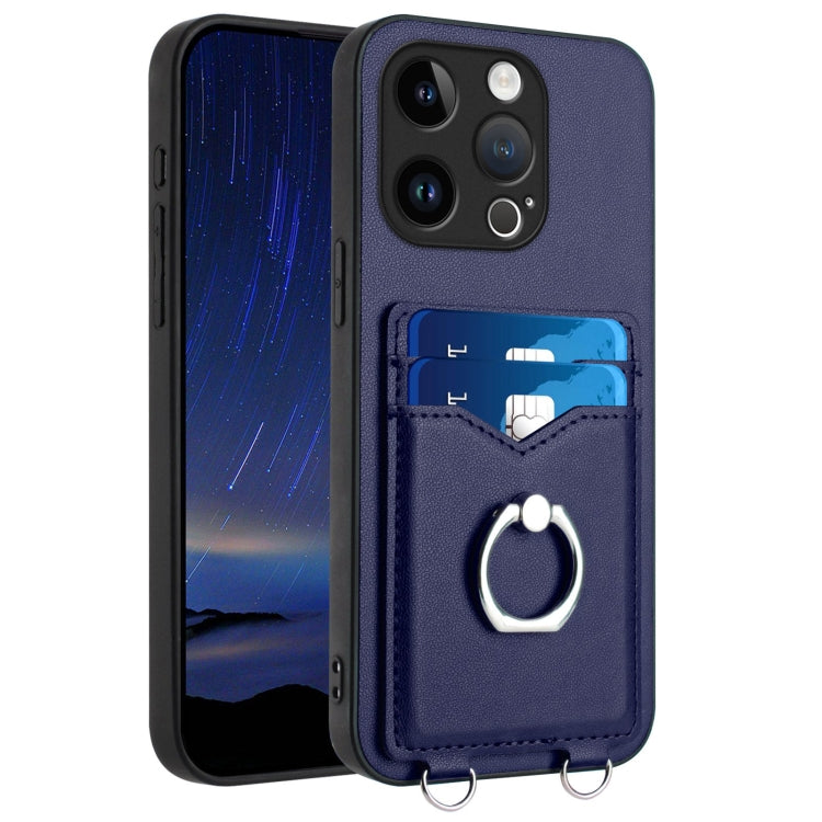 Capa para Telemóvel com Suporte de Anel Porta-Cartões R20, Para iPhone 14 Plus, Para iPhone 14, Para iPhone 14 Pro, Para iPhone 14 Pro Max, Para iPhone SE 2022 / SE 2020 / 8, Para iPhone 13 Pro Max, Para iPhone 13 Pro, Para iPhone 13