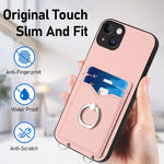 Capa para Telemóvel com Suporte de Anel Porta-Cartões R20, Para iPhone 14 Plus, Para iPhone 14, Para iPhone 14 Pro, Para iPhone 14 Pro Max, Para iPhone SE 2022 / SE 2020 / 8, Para iPhone 13 Pro Max, Para iPhone 13 Pro, Para iPhone 13
