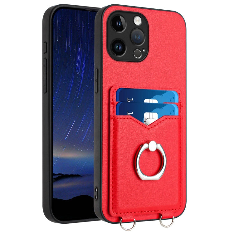 Capa para Telemóvel com Suporte de Anel Porta-Cartões R20, Para iPhone 14 Plus, Para iPhone 14, Para iPhone 14 Pro, Para iPhone 14 Pro Max, Para iPhone SE 2022 / SE 2020 / 8, Para iPhone 13 Pro Max, Para iPhone 13 Pro, Para iPhone 13