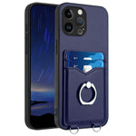 Capa para Telemóvel com Suporte de Anel Porta-Cartões R20, Para iPhone 14 Plus, Para iPhone 14, Para iPhone 14 Pro, Para iPhone 14 Pro Max, Para iPhone SE 2022 / SE 2020 / 8, Para iPhone 13 Pro Max, Para iPhone 13 Pro, Para iPhone 13