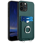 Capa para Telemóvel com Suporte de Anel Porta-Cartões R20, Para iPhone 14 Plus, Para iPhone 14, Para iPhone 14 Pro, Para iPhone 14 Pro Max, Para iPhone SE 2022 / SE 2020 / 8, Para iPhone 13 Pro Max, Para iPhone 13 Pro, Para iPhone 13