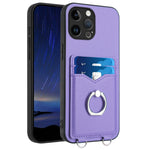 Capa para Telemóvel com Suporte de Anel Porta-Cartões R20, Para iPhone 14 Plus, Para iPhone 14, Para iPhone 14 Pro, Para iPhone 14 Pro Max, Para iPhone SE 2022 / SE 2020 / 8, Para iPhone 13 Pro Max, Para iPhone 13 Pro, Para iPhone 13