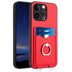 Capa para Telemóvel com Suporte de Anel Porta-Cartões R20, Para iPhone 14 Plus, Para iPhone 14, Para iPhone 14 Pro, Para iPhone 14 Pro Max, Para iPhone SE 2022 / SE 2020 / 8, Para iPhone 13 Pro Max, Para iPhone 13 Pro, Para iPhone 13