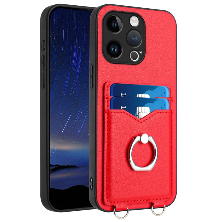 Capa para Telemóvel com Suporte de Anel Porta-Cartões R20, Para iPhone 14 Plus, Para iPhone 14, Para iPhone 14 Pro, Para iPhone 14 Pro Max, Para iPhone SE 2022 / SE 2020 / 8, Para iPhone 13 Pro Max, Para iPhone 13 Pro, Para iPhone 13