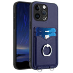 Capa para Telemóvel com Suporte de Anel Porta-Cartões R20, Para iPhone 14 Plus, Para iPhone 14, Para iPhone 14 Pro, Para iPhone 14 Pro Max, Para iPhone SE 2022 / SE 2020 / 8, Para iPhone 13 Pro Max, Para iPhone 13 Pro, Para iPhone 13