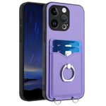 Capa para Telemóvel com Suporte de Anel Porta-Cartões R20, Para iPhone 14 Plus, Para iPhone 14, Para iPhone 14 Pro, Para iPhone 14 Pro Max, Para iPhone SE 2022 / SE 2020 / 8, Para iPhone 13 Pro Max, Para iPhone 13 Pro, Para iPhone 13