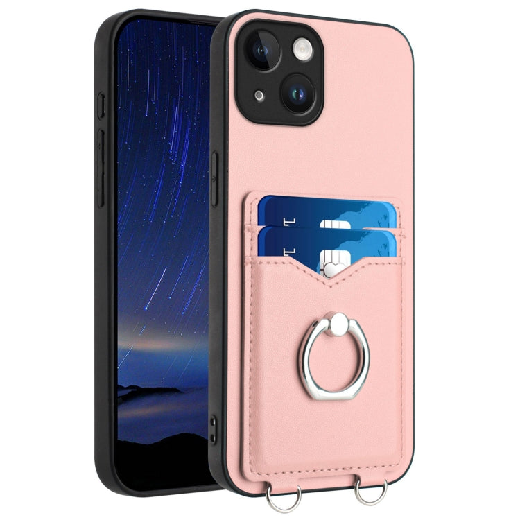 Capa para Telemóvel com Suporte de Anel Porta-Cartões R20, Para iPhone 14 Plus, Para iPhone 14, Para iPhone 14 Pro, Para iPhone 14 Pro Max, Para iPhone SE 2022 / SE 2020 / 8, Para iPhone 13 Pro Max, Para iPhone 13 Pro, Para iPhone 13