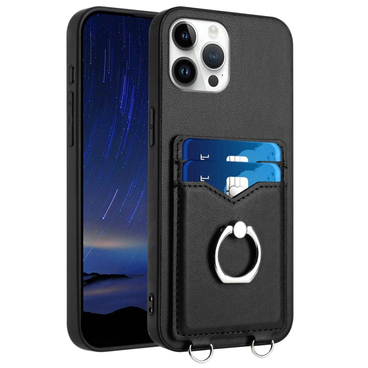 R20 Ring Card Holder Phone Case, For iPhone 13 mini, For iPhone 12, For iPhone 12 Pro Max, For iPhone 12 Pro, For iPhone 12 mini, For iPhone 11 Pro Max, For iPhone 11, For iPhone 11 Pro