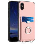 Capa para Telemóvel com Suporte de Anel Porta-Cartões R20, Para iPhone XS / X, Para iPhone XR, Para iPhone XS Max, Para iPhone 8 Plus / 7 Plus