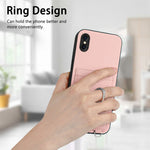 Capa para Telemóvel com Suporte de Anel Porta-Cartões R20, Para iPhone XS / X, Para iPhone XR, Para iPhone XS Max, Para iPhone 8 Plus / 7 Plus