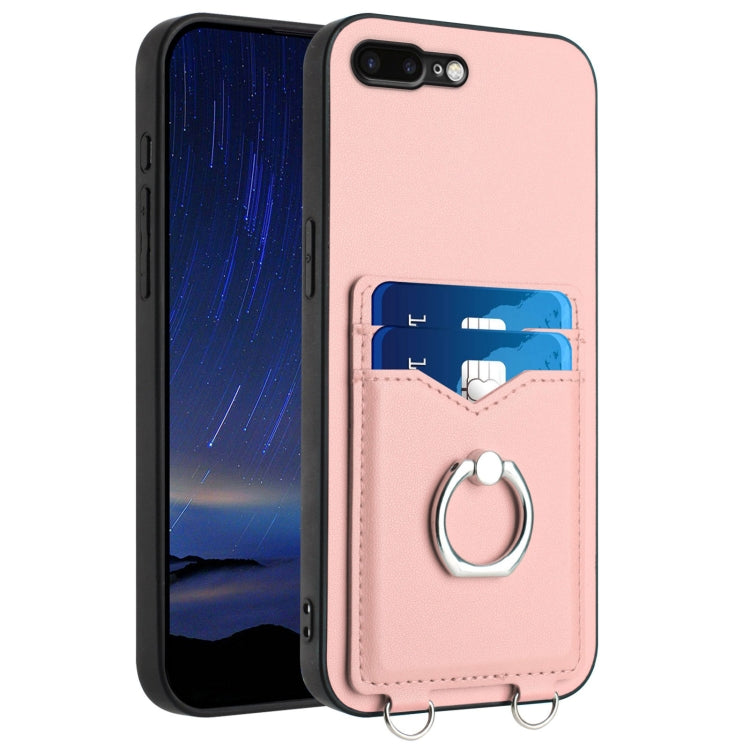 Capa para Telemóvel com Suporte de Anel Porta-Cartões R20, Para iPhone XS / X, Para iPhone XR, Para iPhone XS Max, Para iPhone 8 Plus / 7 Plus
