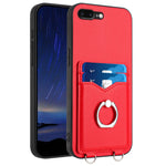 Capa para Telemóvel com Suporte de Anel Porta-Cartões R20, Para iPhone XS / X, Para iPhone XR, Para iPhone XS Max, Para iPhone 8 Plus / 7 Plus