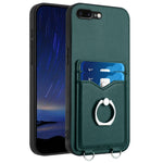 Capa para Telemóvel com Suporte de Anel Porta-Cartões R20, Para iPhone XS / X, Para iPhone XR, Para iPhone XS Max, Para iPhone 8 Plus / 7 Plus