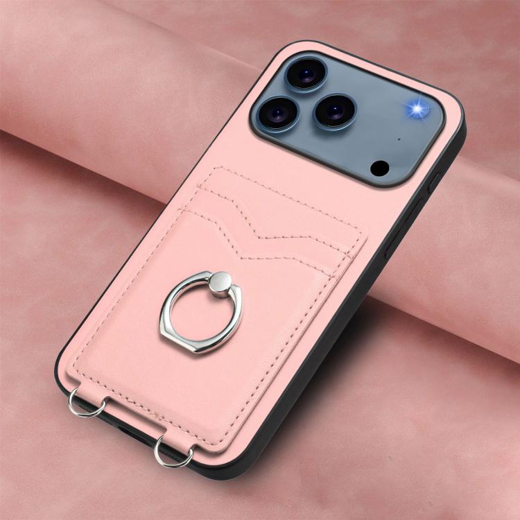 Capa para Telemóvel com Suporte de Anel Porta-Cartões R20, Para iPhone 17 Pro Max, Para iPhone 17 Pro, Para iPhone 17, Para iPhone Air, Para iPhone 15 Pro Max, Para iPhone 15 Pro, Para iPhone 15 Plus, Para iPhone 15