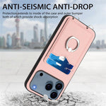 Capa para Telemóvel com Suporte de Anel Porta-Cartões R20, Para iPhone 17 Pro Max, Para iPhone 17 Pro, Para iPhone 17, Para iPhone Air, Para iPhone 15 Pro Max, Para iPhone 15 Pro, Para iPhone 15 Plus, Para iPhone 15