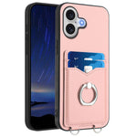 Capa para Telemóvel com Suporte de Anel Porta-Cartões R20, Para iPhone 17 Pro Max, Para iPhone 17 Pro, Para iPhone 17, Para iPhone Air, Para iPhone 15 Pro Max, Para iPhone 15 Pro, Para iPhone 15 Plus, Para iPhone 15