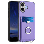 Capa para Telemóvel com Suporte de Anel Porta-Cartões R20, Para iPhone 17 Pro Max, Para iPhone 17 Pro, Para iPhone 17, Para iPhone Air, Para iPhone 15 Pro Max, Para iPhone 15 Pro, Para iPhone 15 Plus, Para iPhone 15