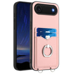 Capa para Telemóvel com Suporte de Anel Porta-Cartões R20, Para iPhone 17 Pro Max, Para iPhone 17 Pro, Para iPhone 17, Para iPhone Air, Para iPhone 15 Pro Max, Para iPhone 15 Pro, Para iPhone 15 Plus, Para iPhone 15