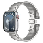 I-shaped Butterfly Buckle Titanium Alloy Watch Band, For Apple Watch SE 2023 44mm, For Apple Watch Ultra 2 49mm, For Apple Watch Series 9 45mm, For Apple Watch Ultra 49mm, For Apple Watch Series 8 45mm, For Apple Watch SE 2022 44mm                     ...