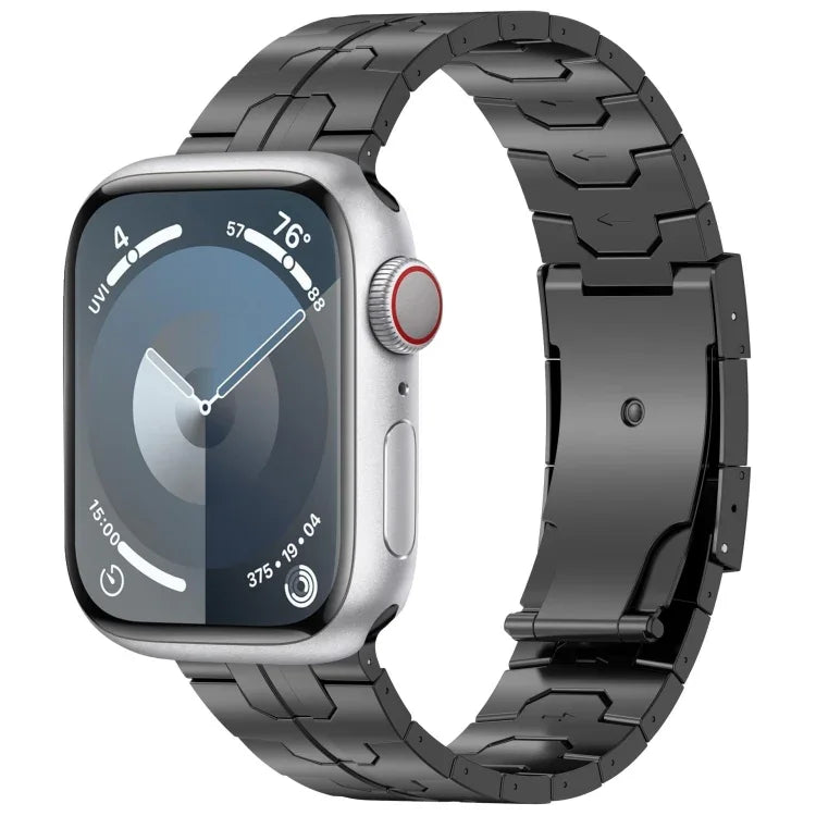 Correia de Relógio em Liga de Titânio com Fivela Tartaruga, Para Apple Watch Series 5 44mm, Para Apple Watch Series 5 40mm, Para Apple Watch Series 4 44mm, Para Apple Watch Series 4 40mm, Para Apple Watch Series 3 38mm, Para Apple Watch Series 3 42mm