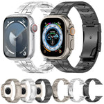 Turtle Buckle Titanium Alloy Watch Band, For Apple Watch SE 2023 44mm, For Apple Watch SE 2023 40mm, For Apple Watch Ultra 2 49mm, For Apple Watch Series 9 45mm, For Apple Watch Series 9 41mm, For Apple Watch Ultra 49mm, For Apple Watch Series 8 41mm  ...