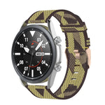 Pulseira Texturizada em Nylon Tecido, Tamanho: Tamanho Único 20mm, Para Galaxy Watch 3 41mm