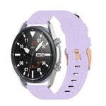 Pulseira Texturizada em Nylon Tecido, Tamanho: Tamanho Único 20mm, Para Galaxy Watch 3 41mm