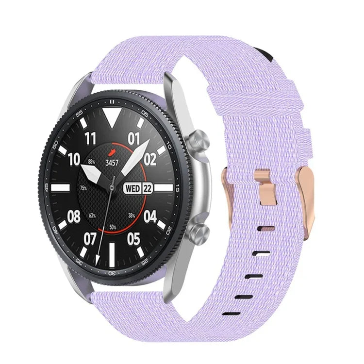 Pulseira Texturizada em Nylon Tecido, Tamanho: Tamanho Único 20mm, Para Galaxy Watch 3 41mm