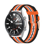 Pulseira Texturizada em Nylon Tecido, Tamanho: Tamanho Único 20mm, Para Galaxy Watch 3 41mm