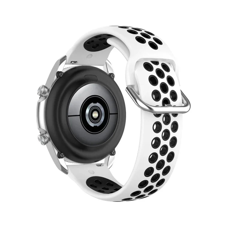 Pulseira Desportiva Bicolor em Silicone, Tamanho: Tamanho Único 20mm, Para Galaxy Watch 3 41mm
