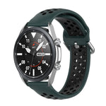 Pulseira Desportiva Bicolor em Silicone, Tamanho: Tamanho Único 20mm, Para Galaxy Watch 3 41mm