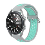 Pulseira Desportiva Bicolor em Silicone, Tamanho: Tamanho Único 20mm, Para Galaxy Watch 3 41mm