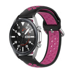 Pulseira Desportiva Bicolor em Silicone, Tamanho: Tamanho Único 20mm, Para Galaxy Watch 3 41mm