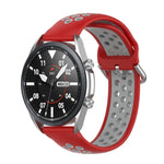 Pulseira Desportiva Bicolor em Silicone, Tamanho: Tamanho Único 20mm, Para Galaxy Watch 3 41mm