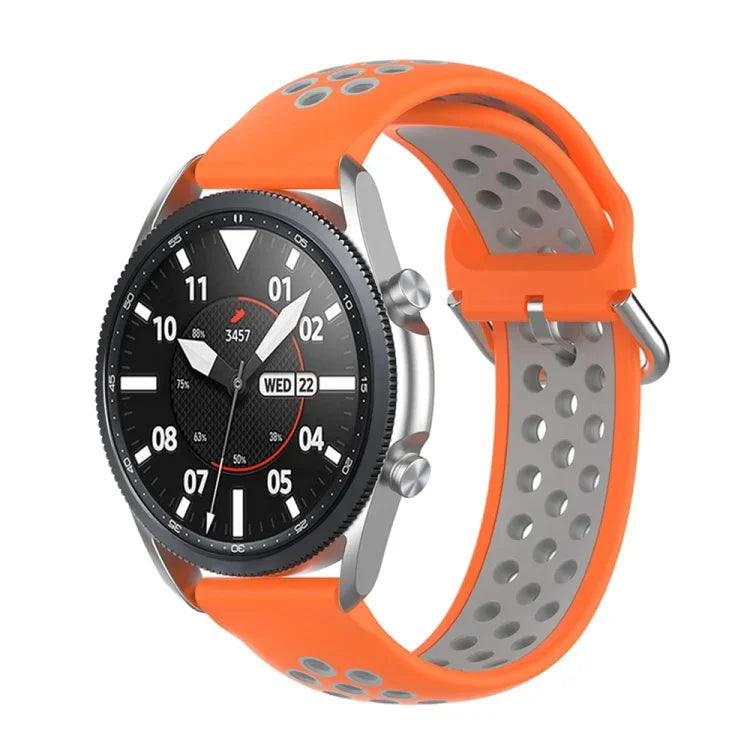 Pulseira Desportiva Bicolor em Silicone, Tamanho: Tamanho Único 20mm, Para Galaxy Watch 3 41mm