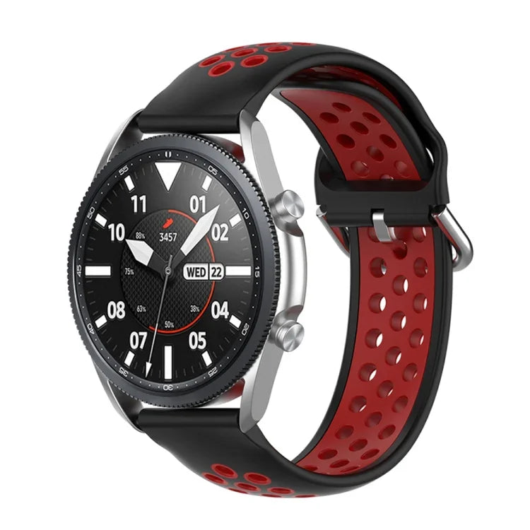 Pulseira Desportiva Bicolor em Silicone, Tamanho: Tamanho Único 20mm, Para Galaxy Watch 3 41mm