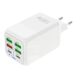 Carregador Rápido Multiporta 150W 4 x USB + 2 x USB-C / Tipo-C, Ficha UE, Ficha EUA, Ficha UK