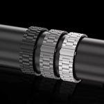 3-Bead Flat Buckle Titanium Alloy Watch Band, For Apple Watch SE 2023 44mm, For Apple Watch SE 2023 40mm, For Apple Watch Ultra 2 49mm, For Apple Watch Series 9 45mm, For Apple Watch Series 9 41mm, For Apple Watch Ultra 49mm, For Apple Watch Series 8 4...