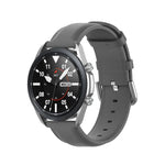 Round Tail Leather Strap, Size: Free Size 20mm, For Galaxy Watch 3 41mm