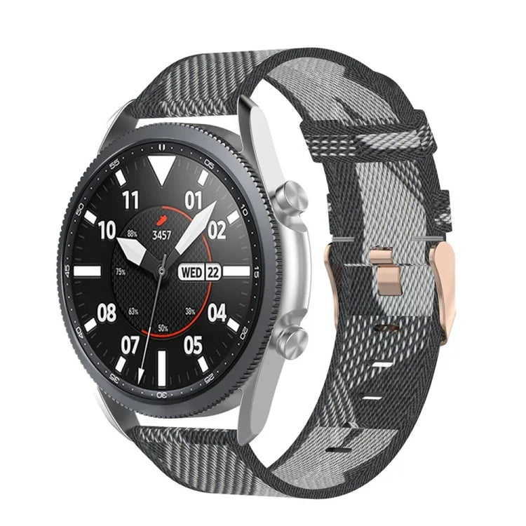 Correia Texturizada de Nylon Trançado, Tamanho: Tamanho Único 22mm, Para Galaxy Watch 3 45mm