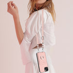 Capa para telemóvel com porta-cartões e anel de corda R20 Crossbody, Para iPhone 14 Plus, Para iPhone 14, Para iPhone 14 Pro, Para iPhone 14 Pro Max, Para iPhone SE 2022 / SE 2020 / 8, Para iPhone 13 Pro Max, Para iPhone 13 Pro, Para iPhone 13