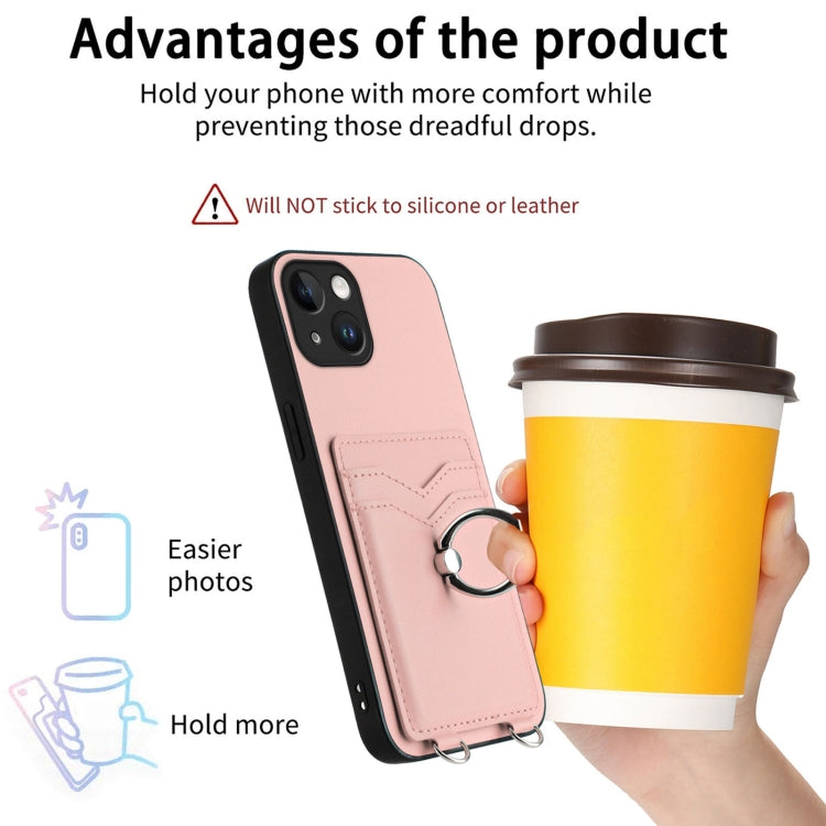 Capa para telemóvel com porta-cartões e anel de corda R20 Crossbody, Para iPhone 13 mini, Para iPhone 12, Para iPhone 12 Pro Max, Para iPhone 12 Pro, Para iPhone 12 mini, Para iPhone 11 Pro Max, Para iPhone 11, Para iPhone 11 Pro