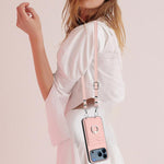 Capa para Telemóvel com Suporte de Anel Porta-Cartões R20 com Cordão Transversal, Para iPhone 17 Pro Max, Para iPhone 17 Pro, Para iPhone 17, Para iPhone Air, Para iPhone 15 Pro Max, Para iPhone 15 Pro, Para iPhone 15 Plus, Para iPhone 15